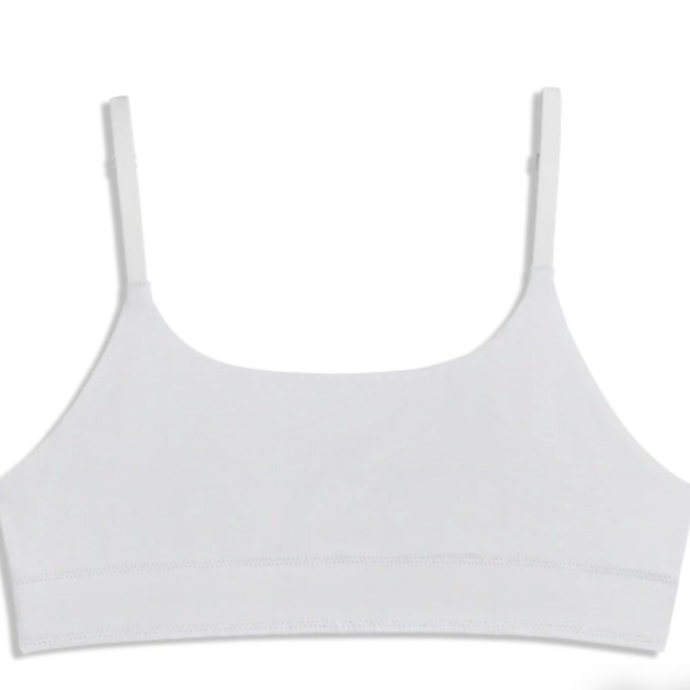 Allbirds Size XL Anytime Bralette Light Gray Organic Cotton Blend Buttery Soft